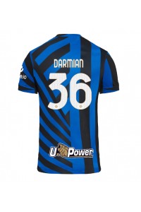 Inter Milan Matteo Darmian #36 Jalkapallovaatteet Kotipaita 2024-25 Lyhythihainen